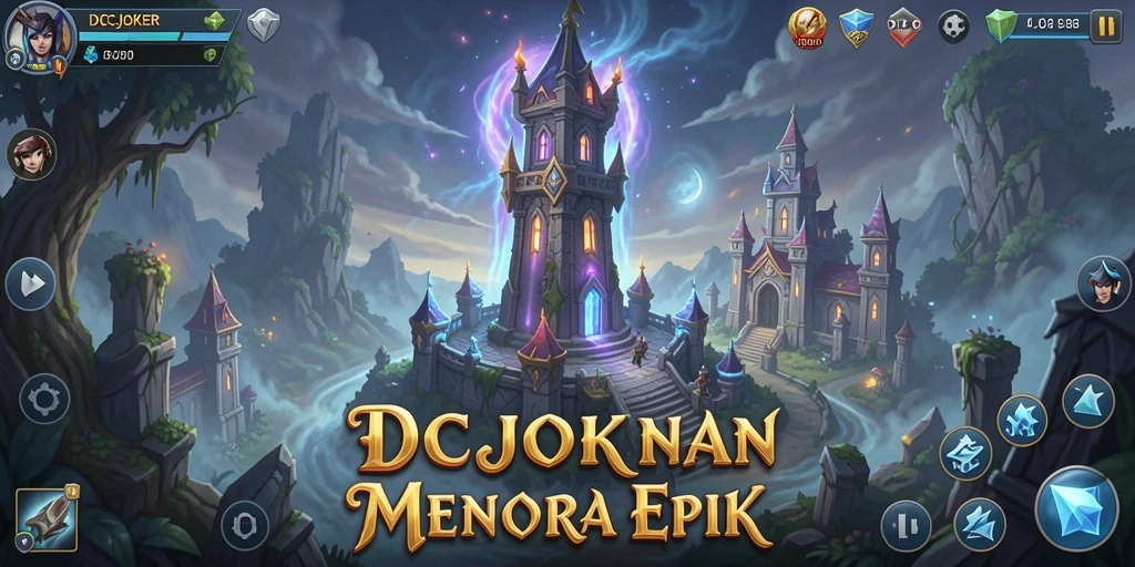 Tangkapan layar IDCJOKER menampilkan pertempuran menara yang mendebarkan.