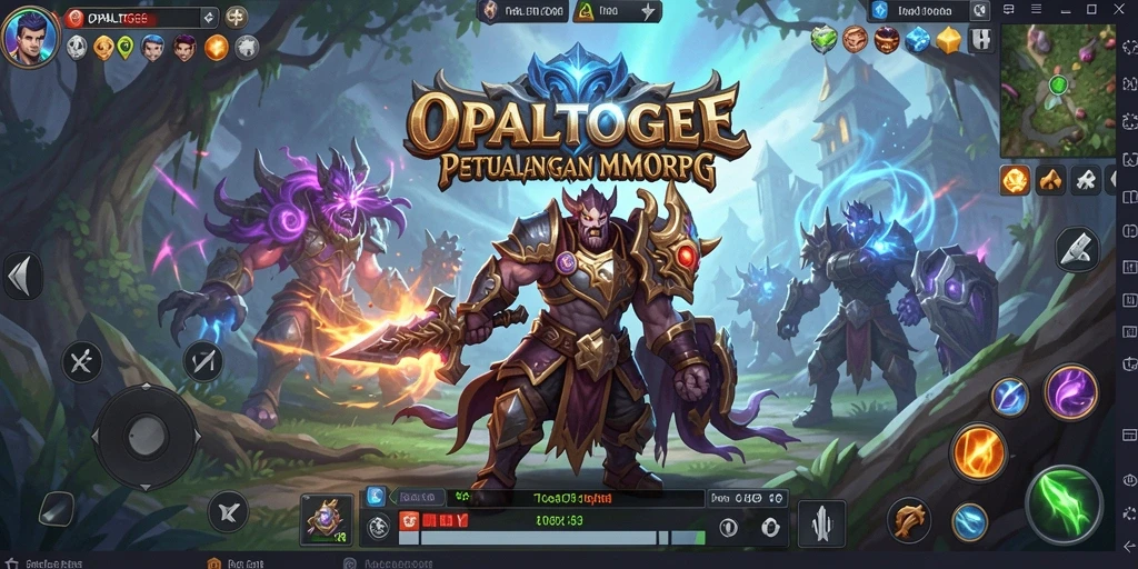 Tampilan gameplay OPALTOGEL dengan petualangan MMORPG yang menakjubkan.
