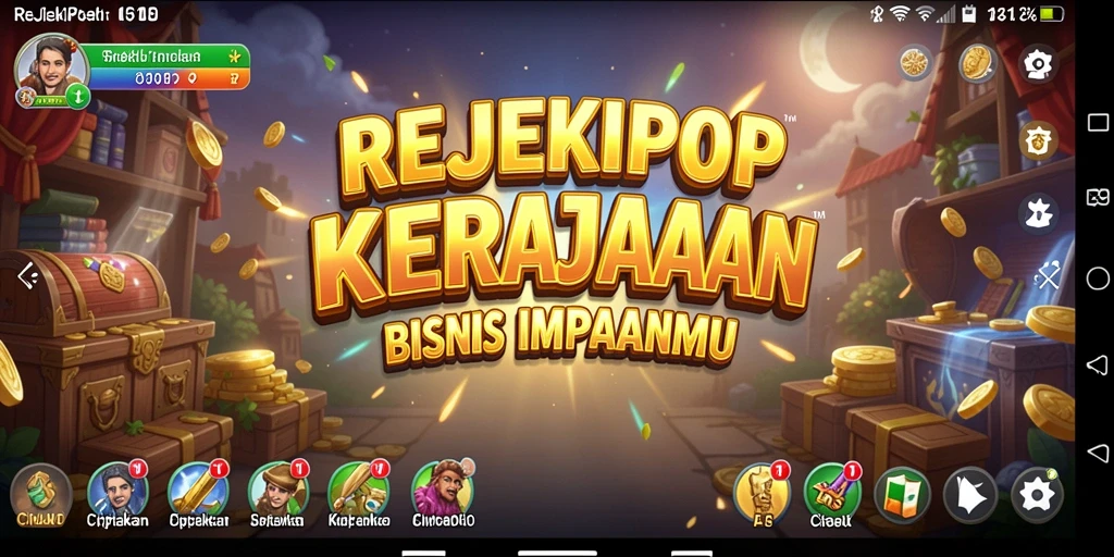Tampilan screenshot <strong>REJEKIPOP</strong> menampilkan gameplay Tycoon yang seru dan adiktif.