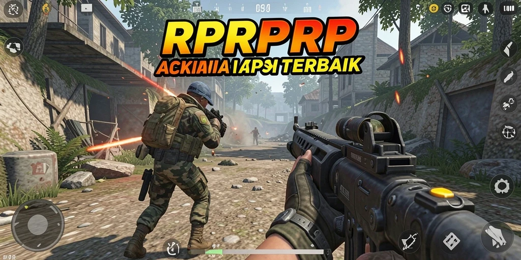 Tampilan gameplay RPRPRP yang mendebarkan dalam aksi TPS.